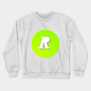 Letter R With Circle Crewneck Sweatshirt